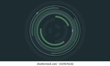 Technology concept visualization. Elements with lines, circles and dots array. Technology concept connection complex. Visual concept. Graphic abstract background. Vector illustration. Eps 10