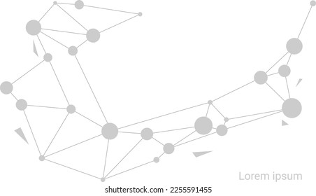 Technology Connection Background. Vector Illustration