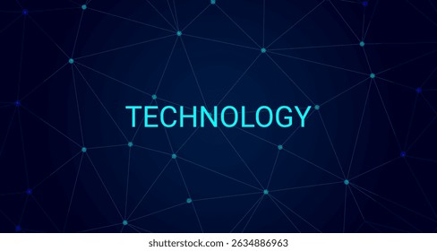  Plano de fundo de dados digitais de conexão de tecnologia, Fundo de tecnologia de rede azul profundo, Fundo de rede de tecnologia azul escuro