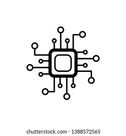 technology connection icon symbol vector design
