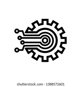 technology connection icon symbol vector design