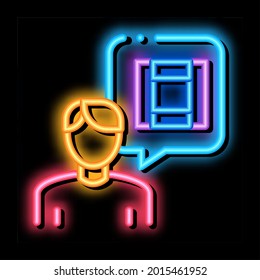 technology consultant neon light sign vector. Glowing bright icon technology consultant sign. transparent symbol illustration