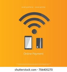 Technology for contactless payment concept