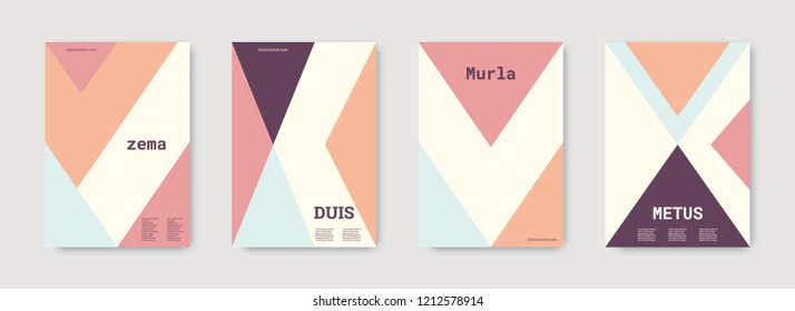 Technology cover design. Minimal vector geometric. Shapes patterns. Triangle design template. Blue, pink,orange, white, bright business concept. Colorful set of vector. Cool technology cover design.