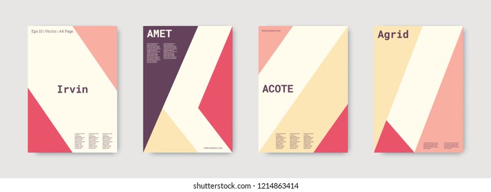 Technology cover design. Minimal vector geometric. Shapes patterns. Triangle design template. Violet, pink, gold, white, bright business concept. Colorful set of vector. Cool technology cover design.