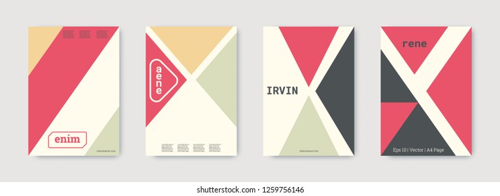 Technology cover design. Minimal vector geometric. Shapes patterns. Triangle design template. Pink, gold, white, bright business concept. Colorful set of vector. Cool technology cover design.