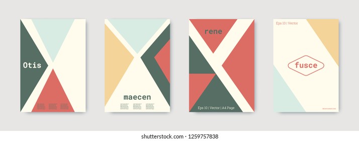 Technology cover design. Minimal vector geometric. Shapes patterns. Triangle design template. Blue, pink, gold, white, bright business concept. Colorful set of vector. Cool technology cover design.