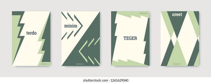 Technology cover design. Minimal vector geometric. Shapes patterns. Triangle design template. Green, white, bright business concept. Colorful set of vector. Cool technology cover design.
