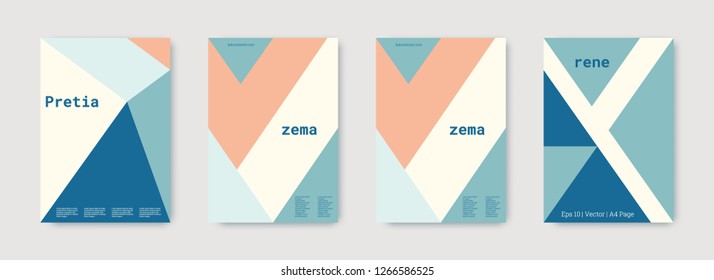 Technology cover design. Minimal vector geometric. Shapes patterns. Triangle design template. Blue, pink, indigo, white, bright business concept. Colorful set of vector. Cool technology cover design.