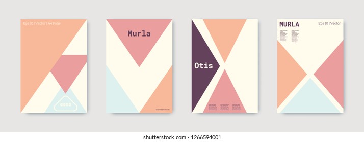 Technology cover design. Minimal vector geometric. Shapes patterns. Triangle design template. Blue, pink, gold, white, bright business concept. Colorful set of vector. Cool technology cover design.