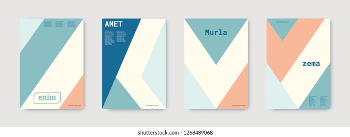 Technology cover design. Minimal vector geometric. Shapes patterns. Triangle design template. Blue, pink, gold, white, bright business concept. Colorful set of vector. Cool technology cover design.