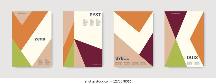 Technology cover design. Minimal vector geometric. Shapes patterns. Triangle design template. Pastel, pink, green, white, bright business concept. Colorful set of vector. Cool technology cover design.