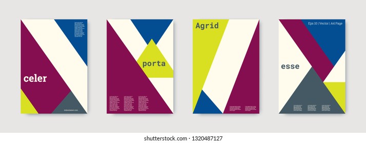 Technology cover design. Minimal vector geometric. Shapes patterns. Triangle design template. Blue, purple, gold, white, bright business concept. Colorful set of vector. Cool technology cover design.