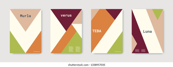 Technology cover design. Minimal vector geometric. Shapes patterns. Triangle design template. Pastel, pink, green, white, bright business concept. Colorful set of vector. Cool technology cover design.