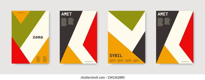 Technology cover design. Minimal vector geometric. Shapes patterns. Triangle design template. Pink, gold, black, white, bright business concept. Colorful set of vector. Cool technology cover design.
