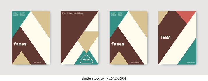 Technology cover design. Minimal vector geometric. Shapes patterns. Triangle design template. Pink, green, white, bright business concept. Colorful set of vector. Cool technology cover design.