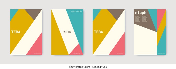 Technology cover design. Minimal vector geometric. Shapes patterns. Triangle design template. Green, pink, gold, white, bright business concept. Colorful set of vector. Cool technology cover design.