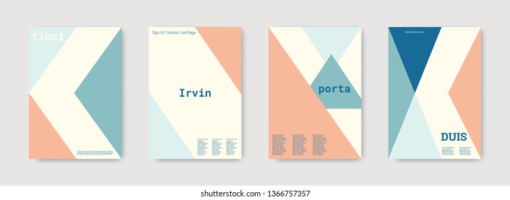 Technology cover design. Minimal vector geometric. Shapes patterns. Triangle design template. Blue, pink, indigo, white, bright business concept. Colorful set of vector. Cool technology cover design.