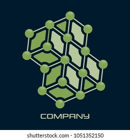 Technology and cross logo