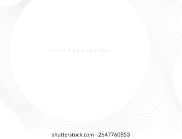 Technology curved line background Modern futuristic digital graphic design