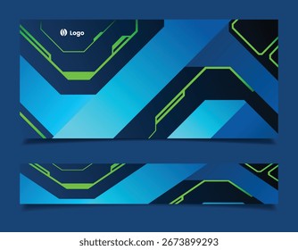 Tecnología o Plantilla de diseño de Anuncio de fondo cibernético