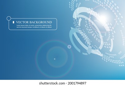 Technology cyber display vector blue wallpaper