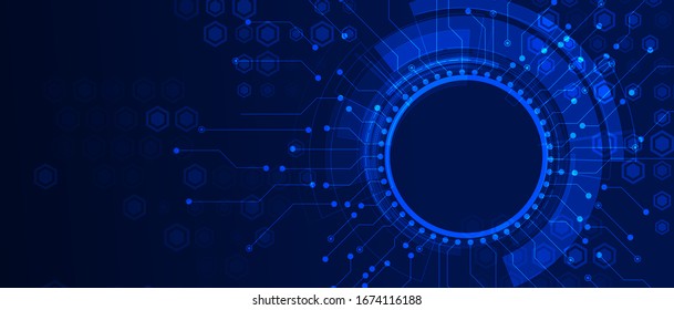 Technologie, Cyberinnovations-Hintergrund, Idee einer globalen Unternehmenslösung