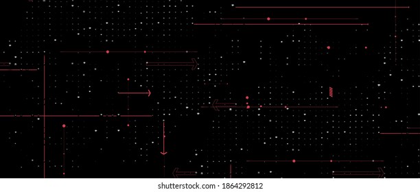 Technology cyber innovation background, idea of global business solution