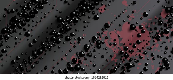 Technology cyber innovation background, idea of global business solution