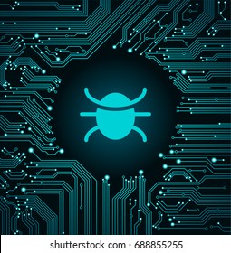 Technology cyber security. Abstract  vector background. File is saved in 10 EPS version. This illustration contains a transparency