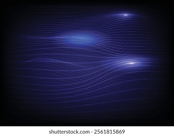 Technology Dark Blue Abstract Background