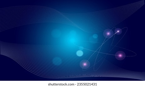 Technologie, dunkelblauer Hintergrund
