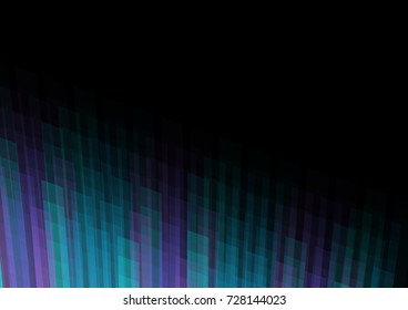 technology data background, blue pixel bar abstract template, square layer line, vector illustration