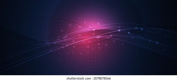 Technology data background, idea of global business solution