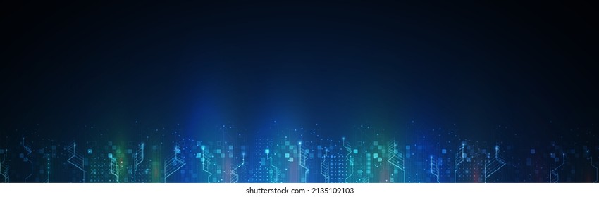 Technology data background, idea of global business solution