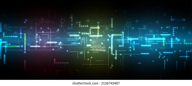 Technology data background, idea of global business solution