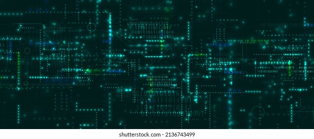 Technology data background, idea of global business solution