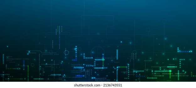 Technology data background, idea of global business solution