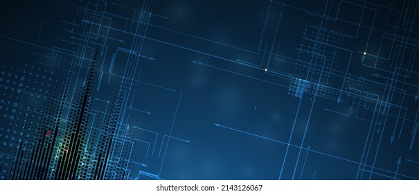 Technology data background, idea of global business solution