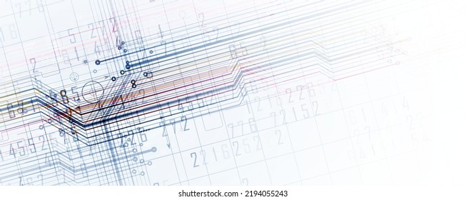 Technology data background, idea of global business solution