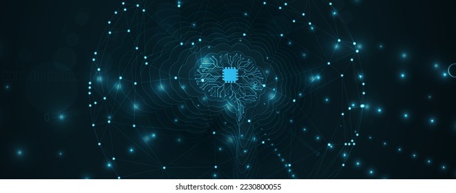 Technology data background, idea of global business solution