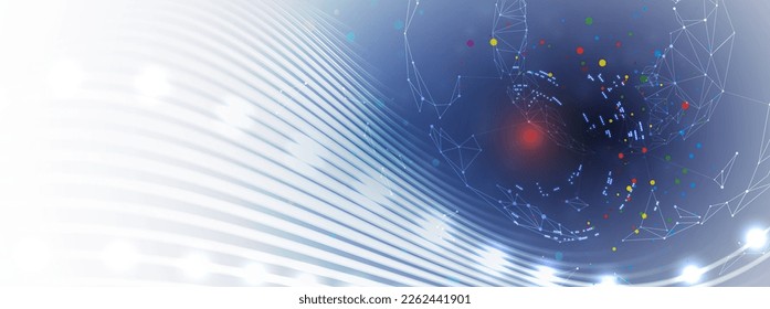 Technology data background, idea of global business solution