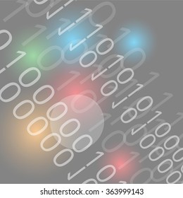 technology and the data gray background