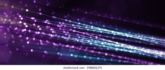 Technology data innovation background, idea of global business solution