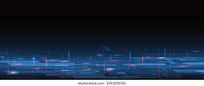 Technology data an network connection visual business background