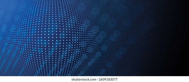 Technology data an network connection visual business background