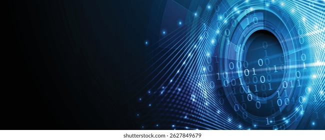 Technology data an network connection visual business background