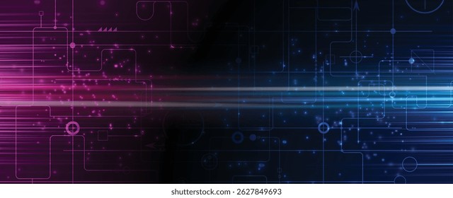 Dados de tecnologia e conexão de rede plano de fundo visual de negócios