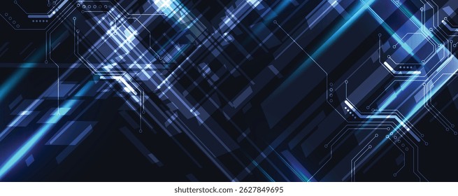 Dados de tecnologia e conexão de rede plano de fundo visual de negócios