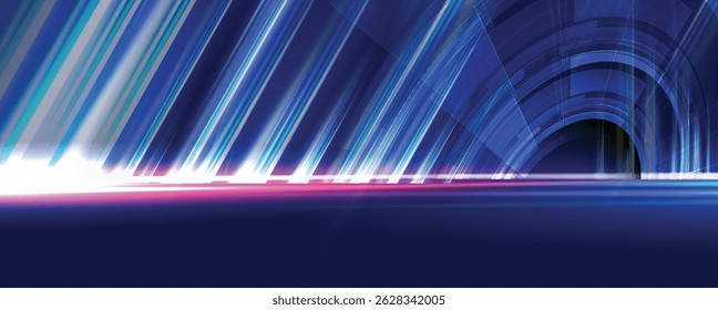 Technology data an network connection visual business background